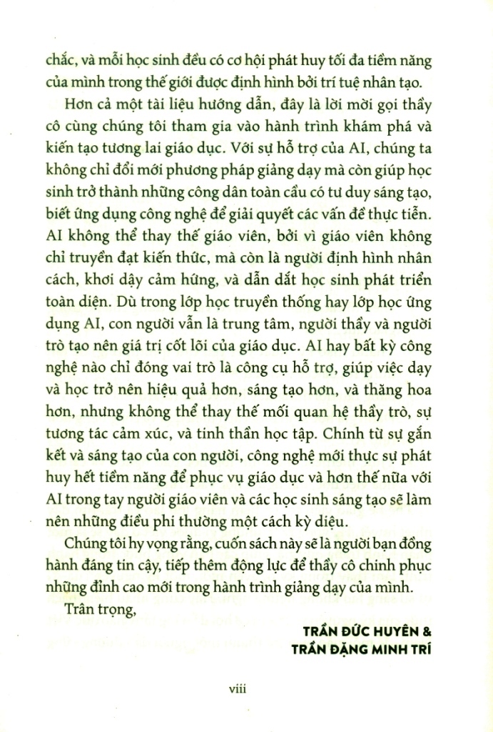 NGHỀ THẦY VÀ TRÍ TUỆ NHÂN TẠO